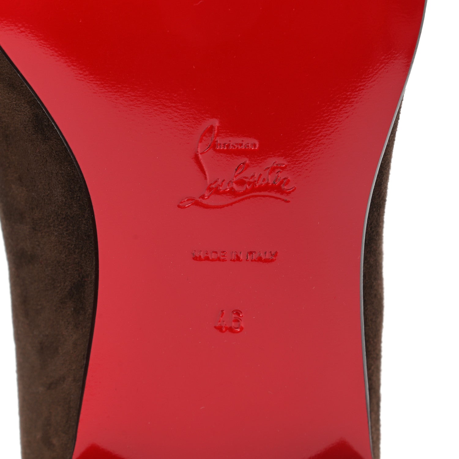 Christian Louboutin Veau Velours Mens Dandelion Flat Loafers 46 Arabica 7 of 8