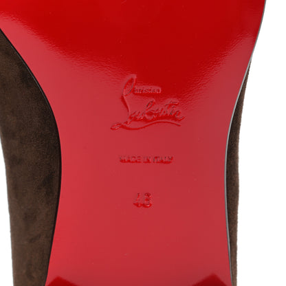Christian Louboutin Veau Velours Mens Dandelion Flat Loafers 46 Arabica 7 of 8