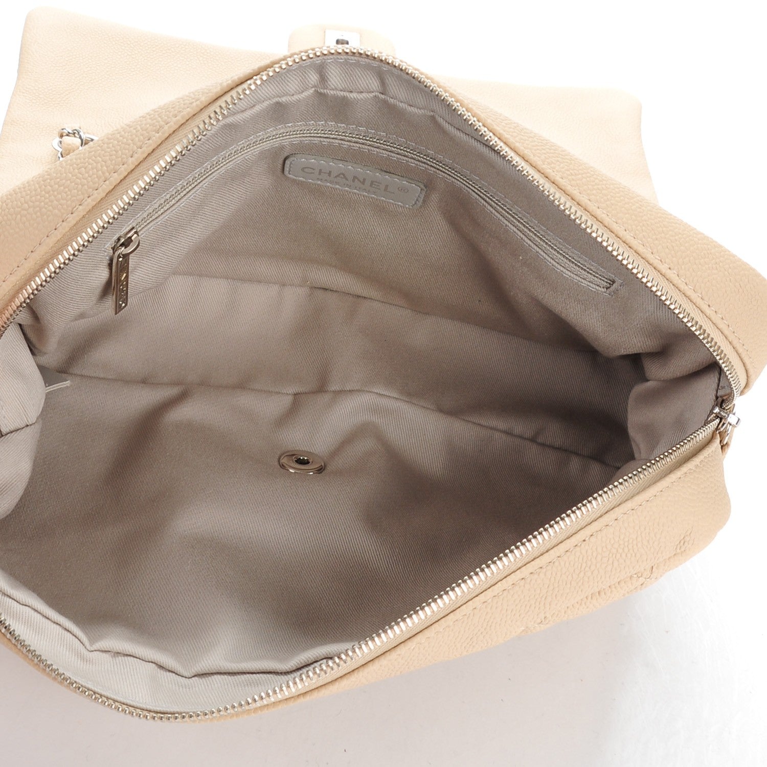 Chanel Caviar Quilted Jumbo Easy Flap Beige 5 of 8