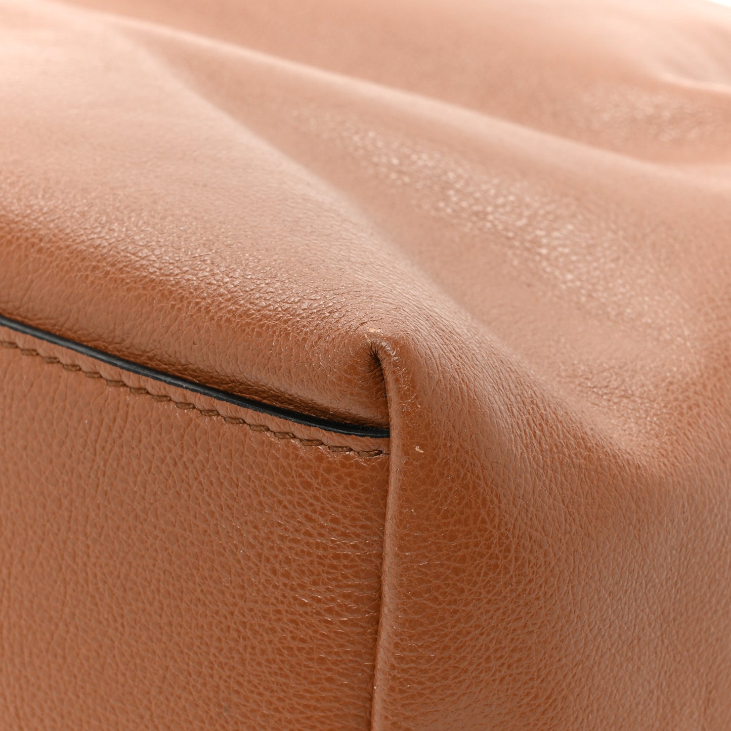 Soft Calf Shopping Tote Cannella