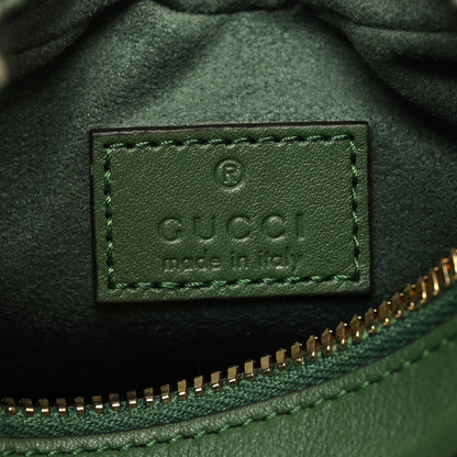 Gucci Suede Web Small Attache Shoulder Bag Cactus Green 6 of 11