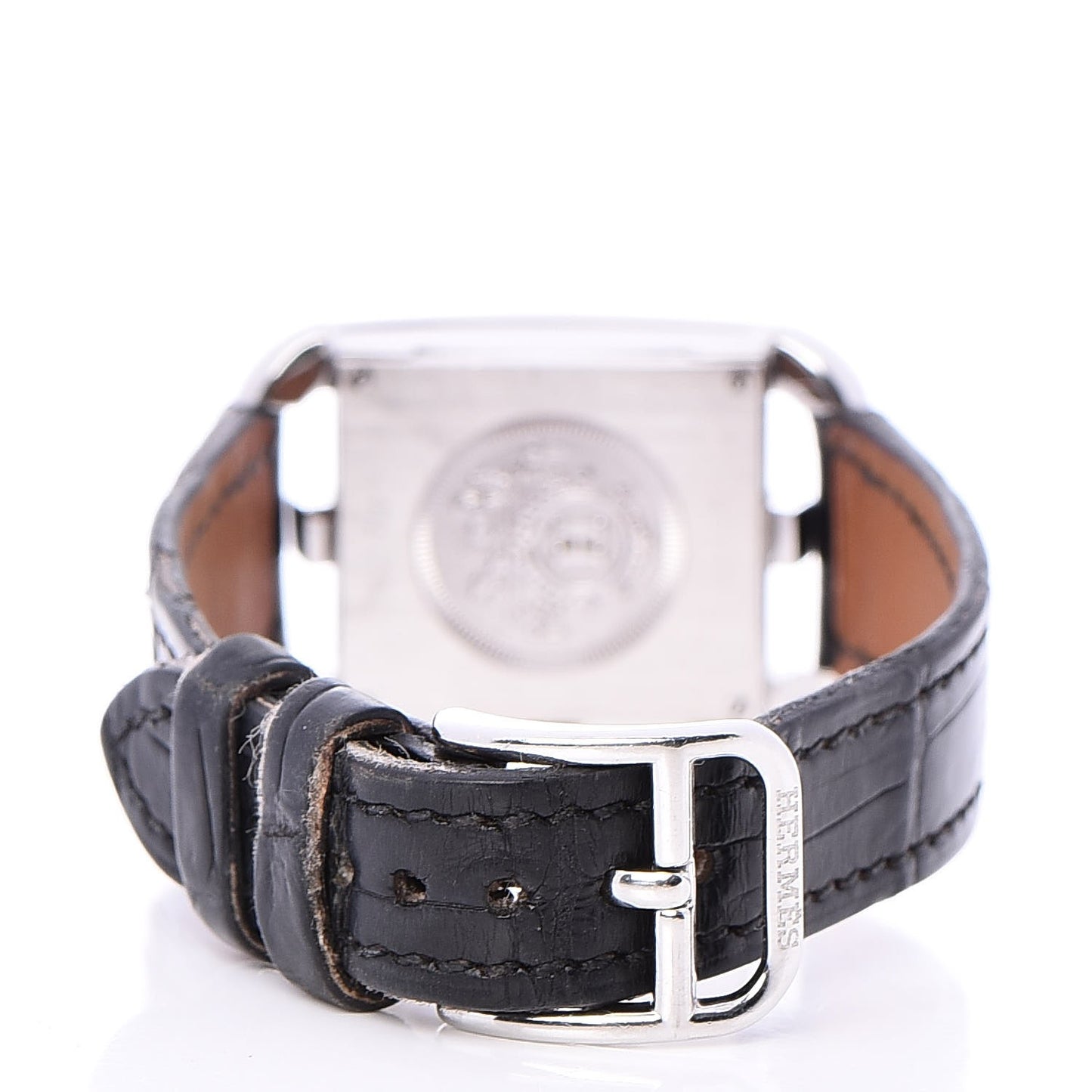 Stainless Steel Alligator 23mm Cape Cod Quartz Watch Noir