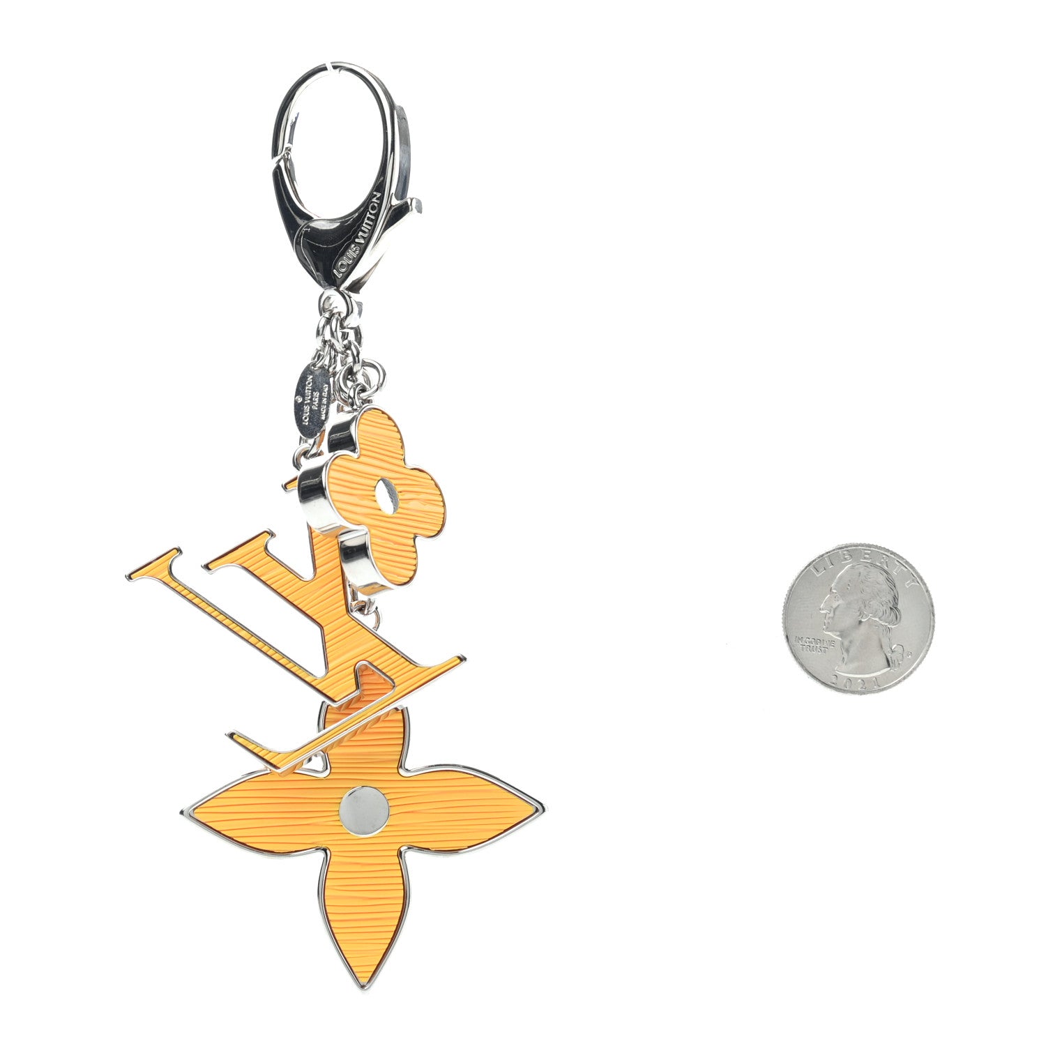 Louis Vuitton Electric Epi Fleur d'Epi Bag Charm Yellow 2 of 4