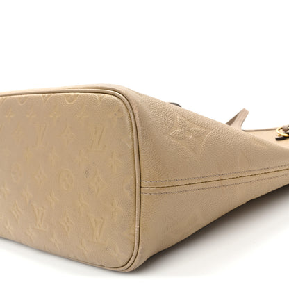 Louis Vuitton Empreinte Monogram Giant Neverfull MM Tourterelle 12 of 14