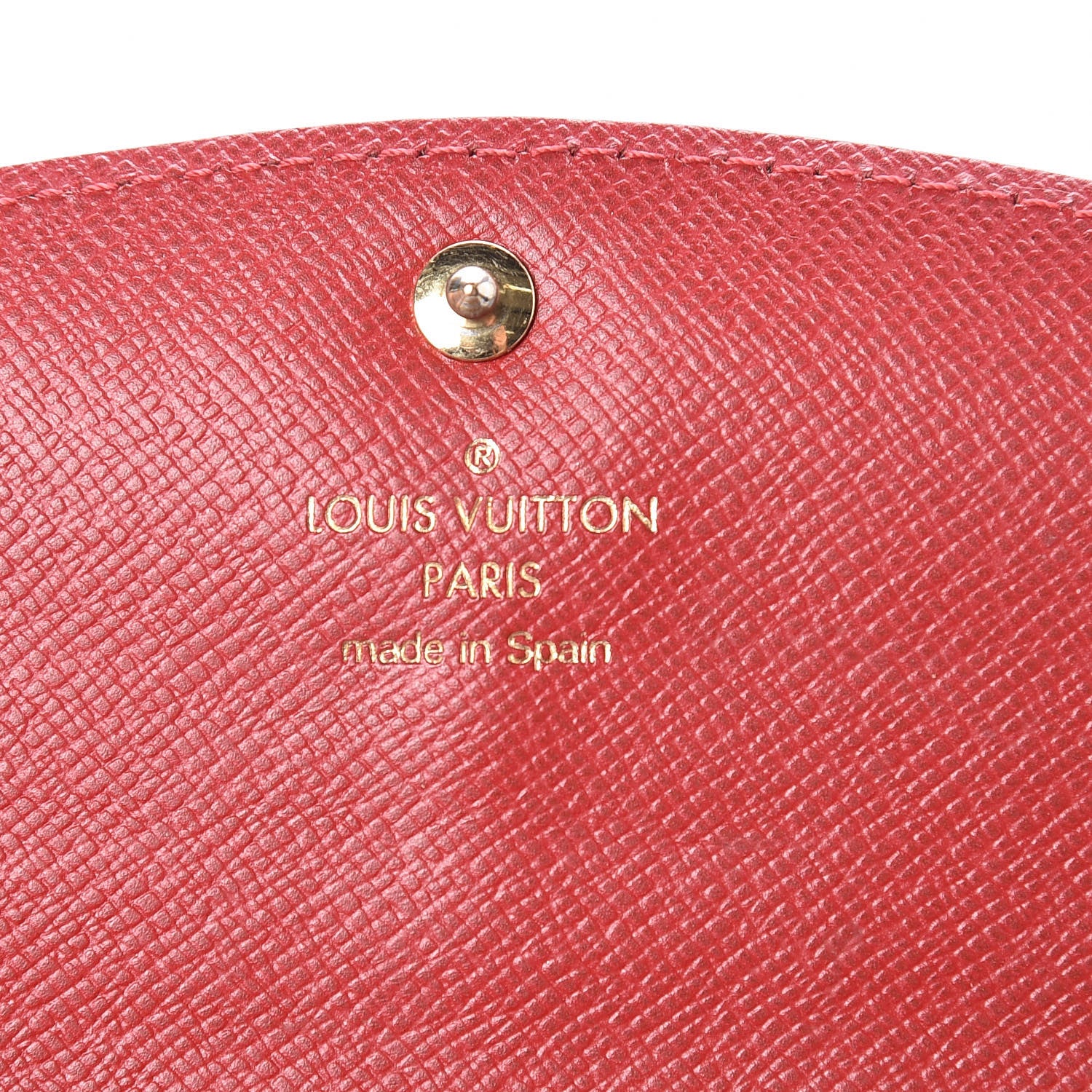 Louis Vuitton Damier Ebene Caissa Wallet Cherry 6 of 8