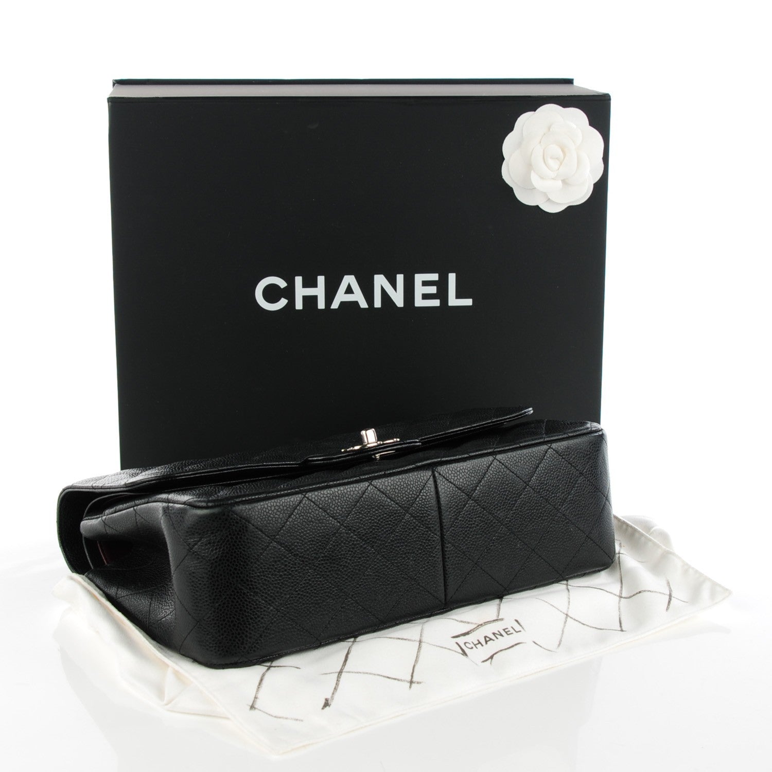 Chanel Caviar Quilted Jumbo Double Flap Black 4 of 8
