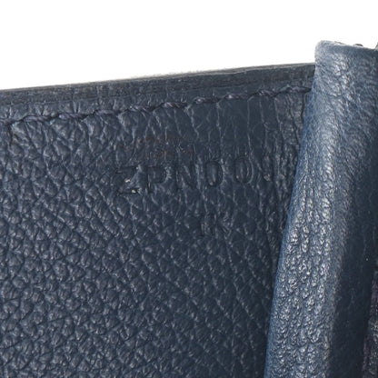 Hermes Evercolor Wool HAC Travel Birkin 50 Bleu Nuit 7 of 11