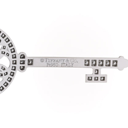 Tiffany Platinum Diamond Small Bubbles Key Pendant 4 of 5