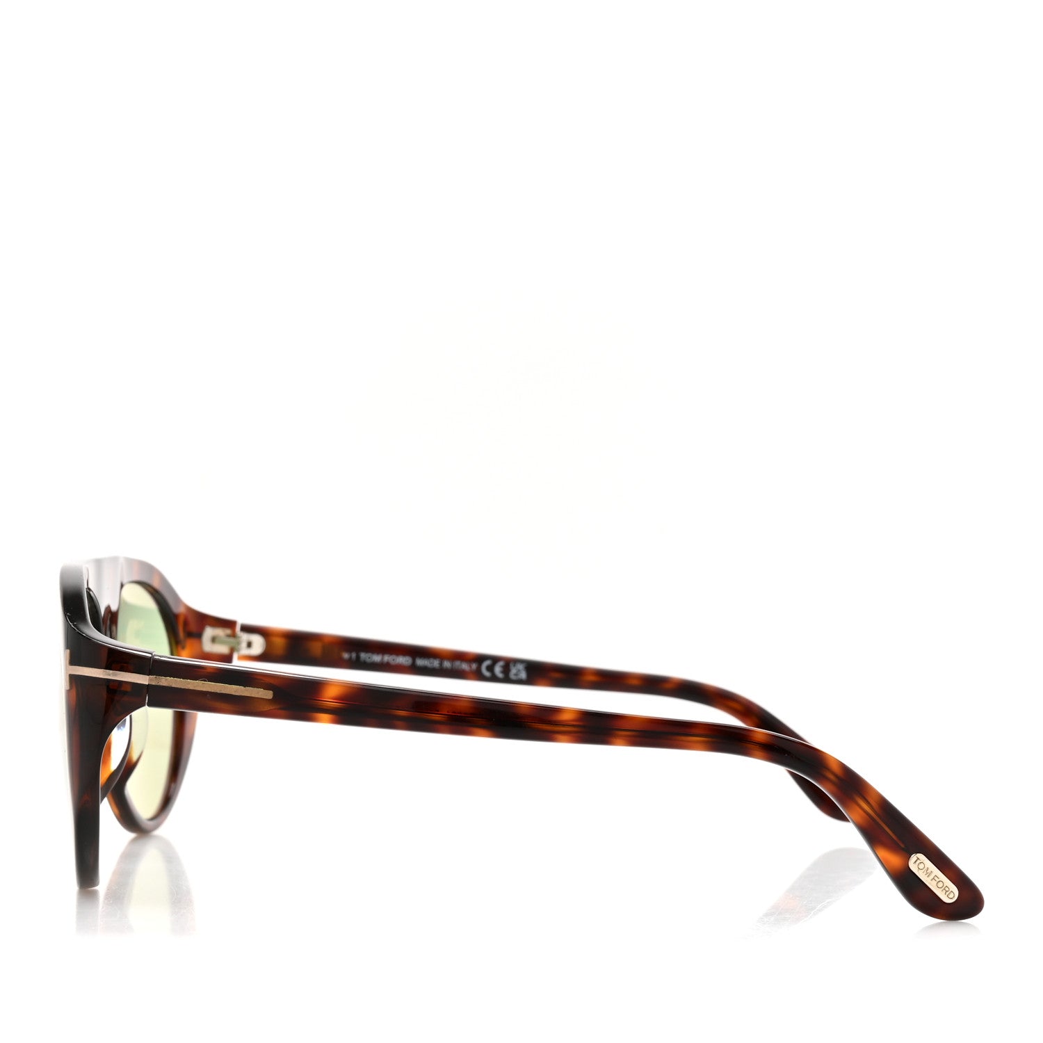 Tom Ford Rex-02 Aviator Sunglasses TF1001 Tortoise 3 of 8