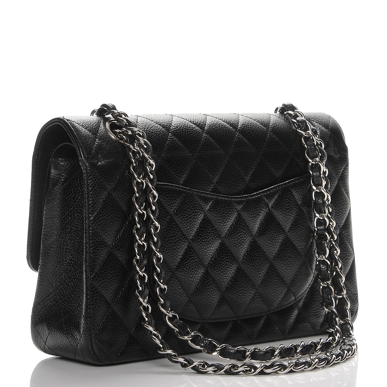 Chanel Caviar Quilted Medium Double Flap Black 3 of 7