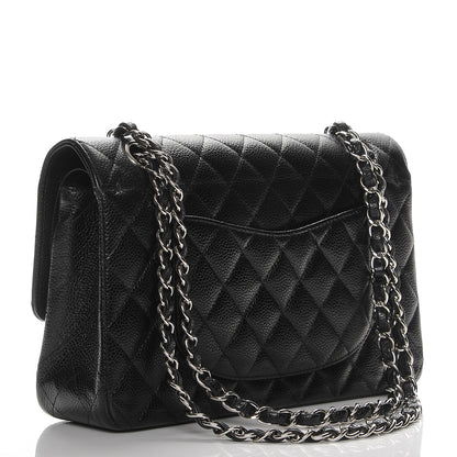 Chanel Caviar Quilted Medium Double Flap Black 3 of 7