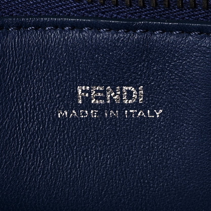 Fendi Shiny Nappa Trapuntata Small DotCom Click Chain Satchel Blue 5 of 10