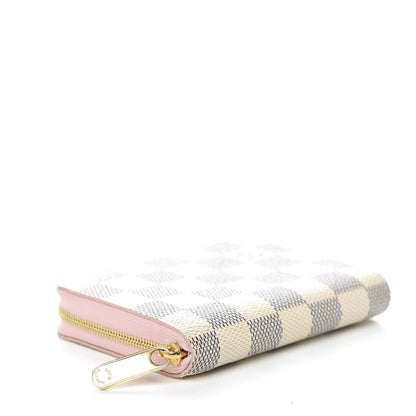Louis Vuitton Damier Azur Zippy Coin Purse Rose Ballerine 4 of 6