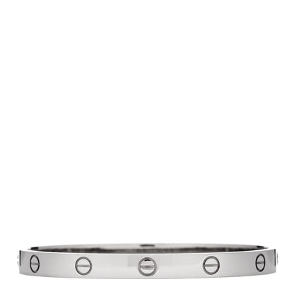 Cartier 18K White Gold LOVE Bracelet 18 2 of 6