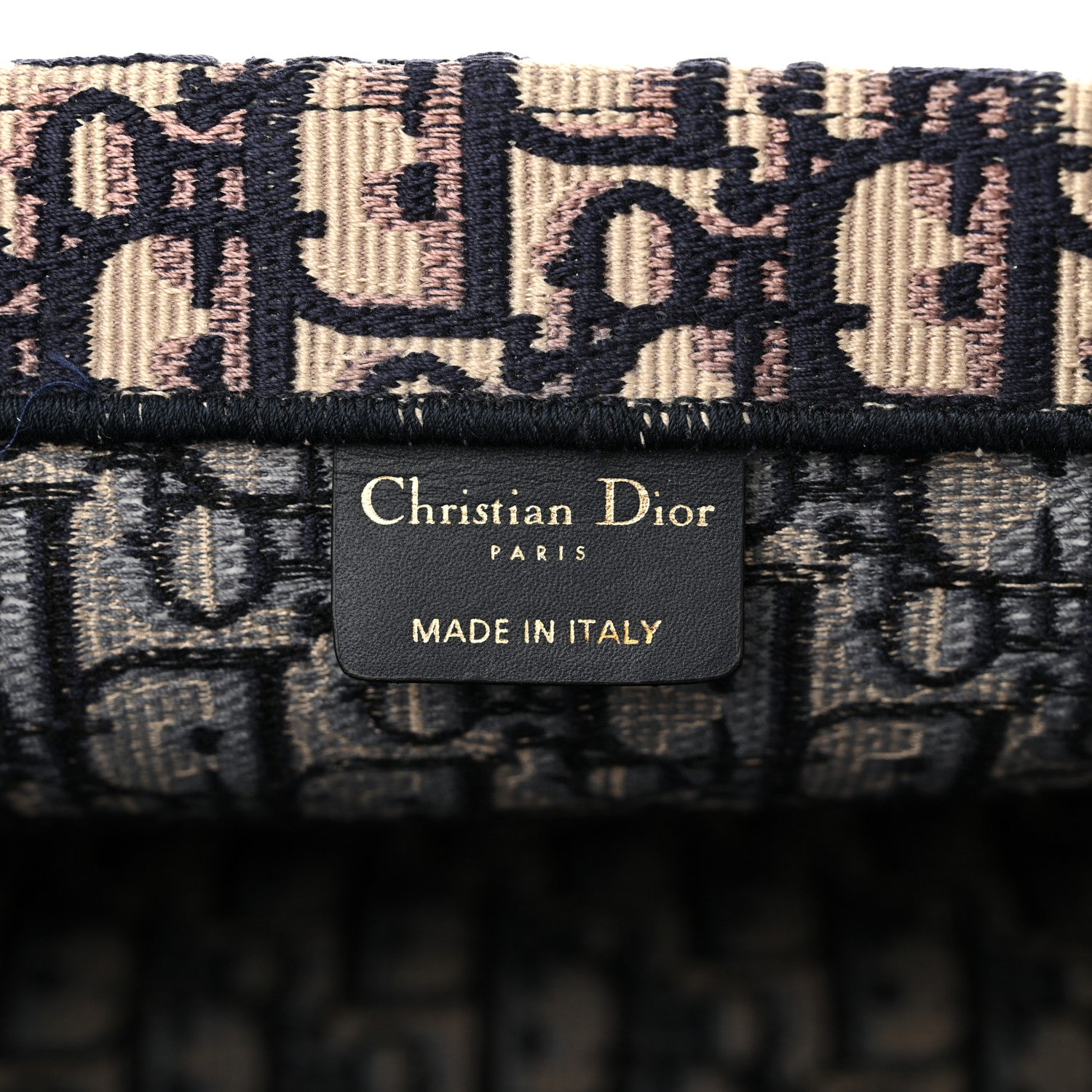 Christian Dior Oblique Medium Book Tote Blue Multicolor 6 of 11