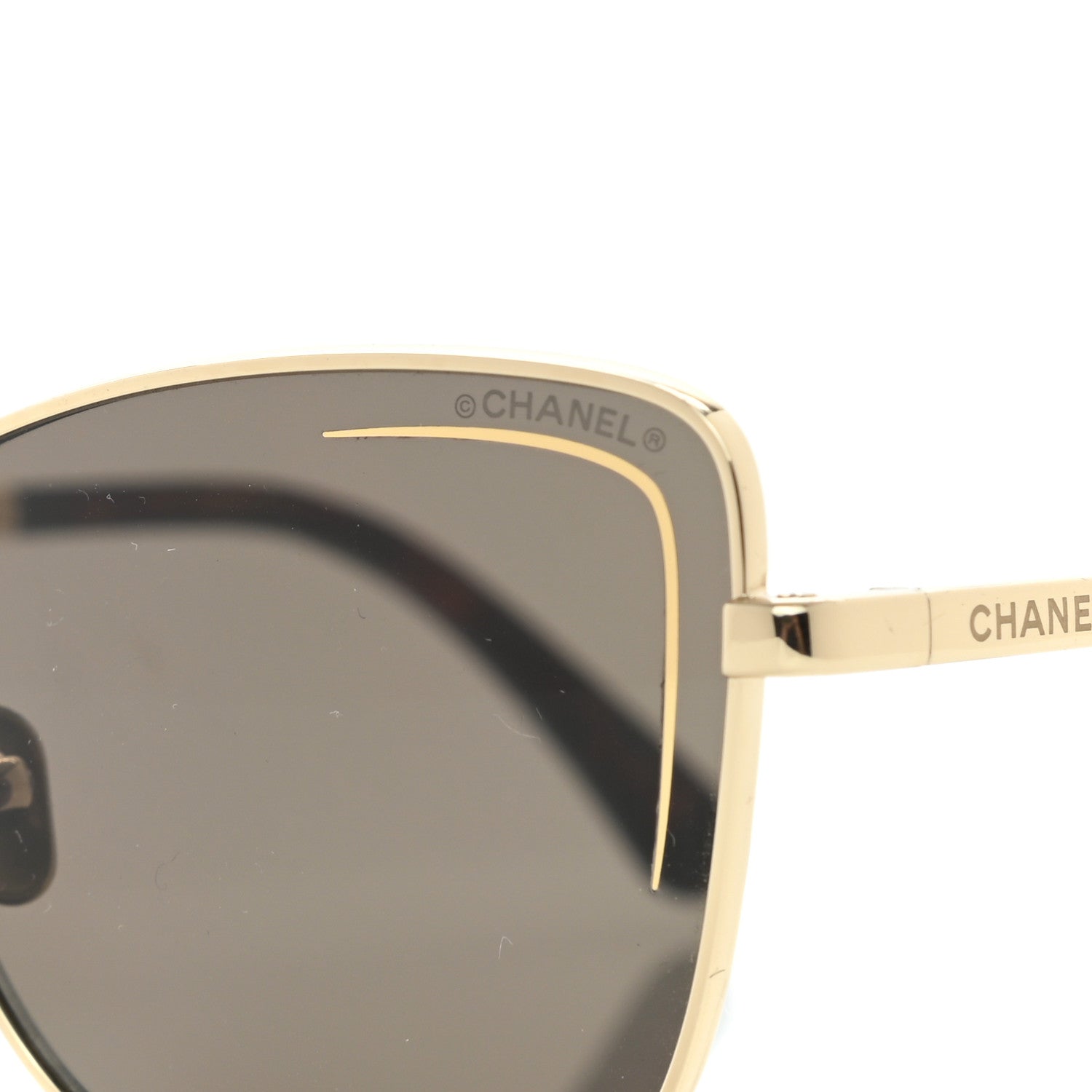 Chanel Metal Cat Eye Sunglasses 4267 Brown 5 of 7