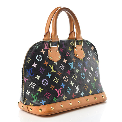 Louis Vuitton Monogram Multicolor Alma Black 3 of 15