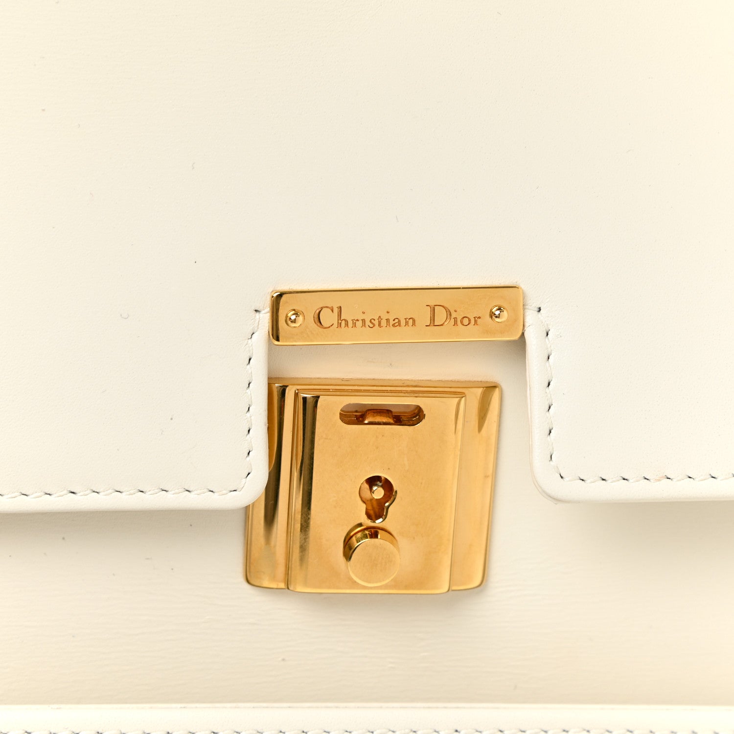 Christian Dior Smooth Calfskin Parisienne Bag Latte 7 of 16