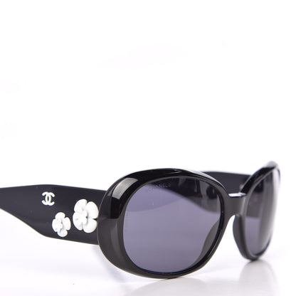 Chanel Camellia CC Sunglasses 5113 Black 7 of 8