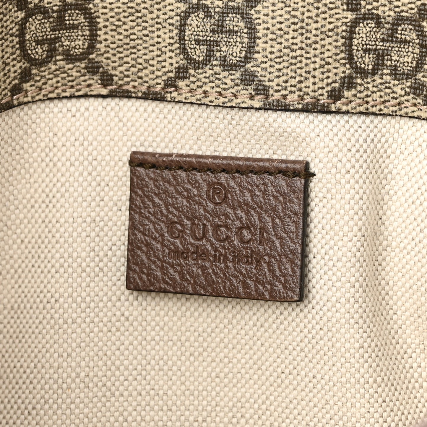 GG Supreme Monogram Neo Vintage Web Belt Bag Brown