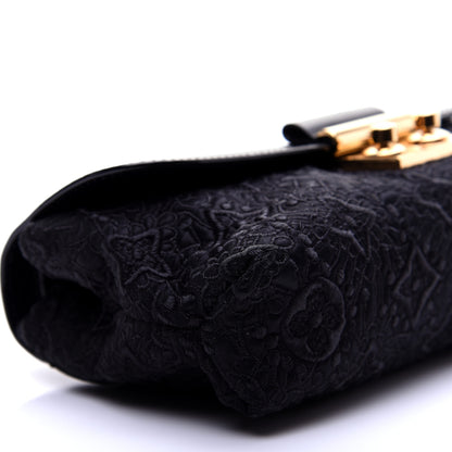 Louis Vuitton Satin Dentelle Pochette Black 6 of 10