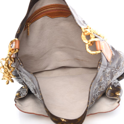 Louis Vuitton Monogram Dentelle Fersen Silver 5 of 10