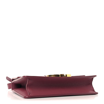 Christian Dior Smooth Calfskin 30 Montaigne Flap Bag Burgundy 3 of 10