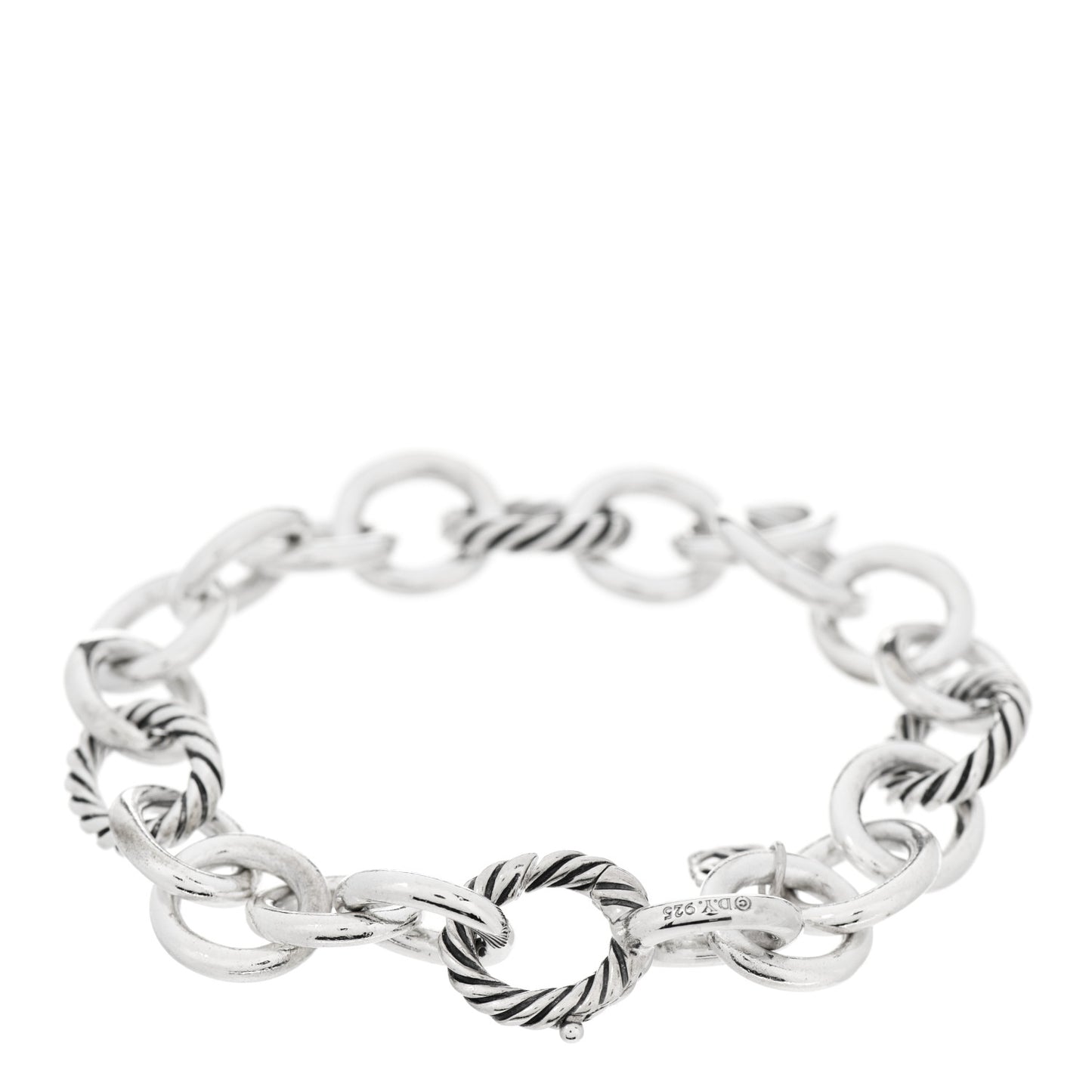 Sterling Silver 12mm Large Oval Link Bracelet