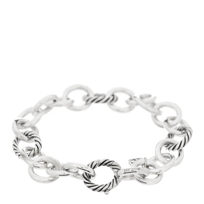David Yurman Sterling Silver 12mm Large Oval Link Bracelet 2 of 3