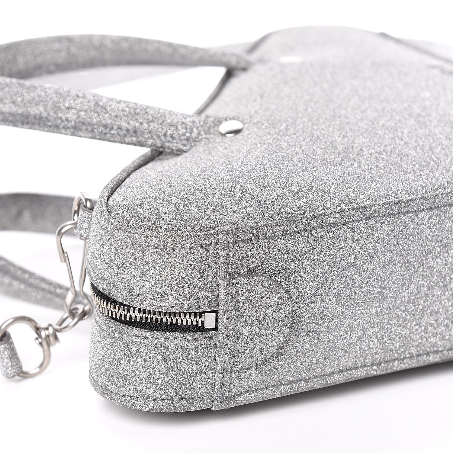 Balenciaga Glitter XS Triangle Duffle Argent Black 8 of 11