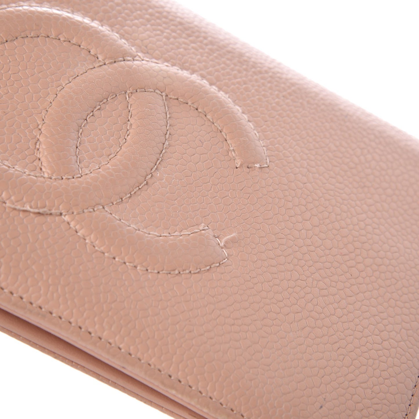Caviar Timeless CC Yen Wallet Beige