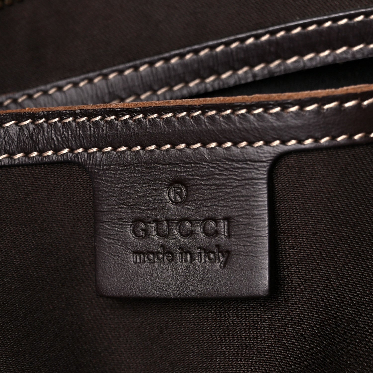 Gucci GG Supreme Monogram Medium Flat Messenger Bag Dark Brown 6 of 10