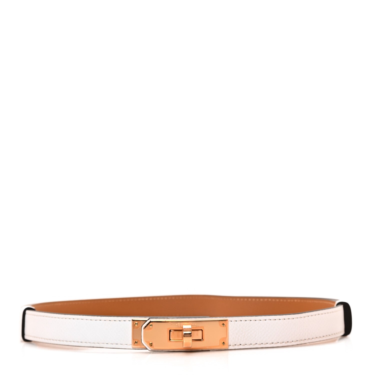 Hermes Epsom Kelly Belt White 1 of 4