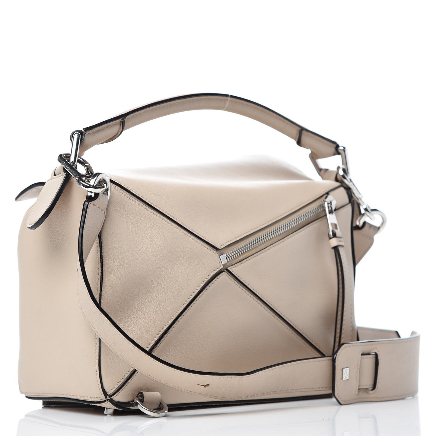 Calfskin Small Puzzle Bag Ash