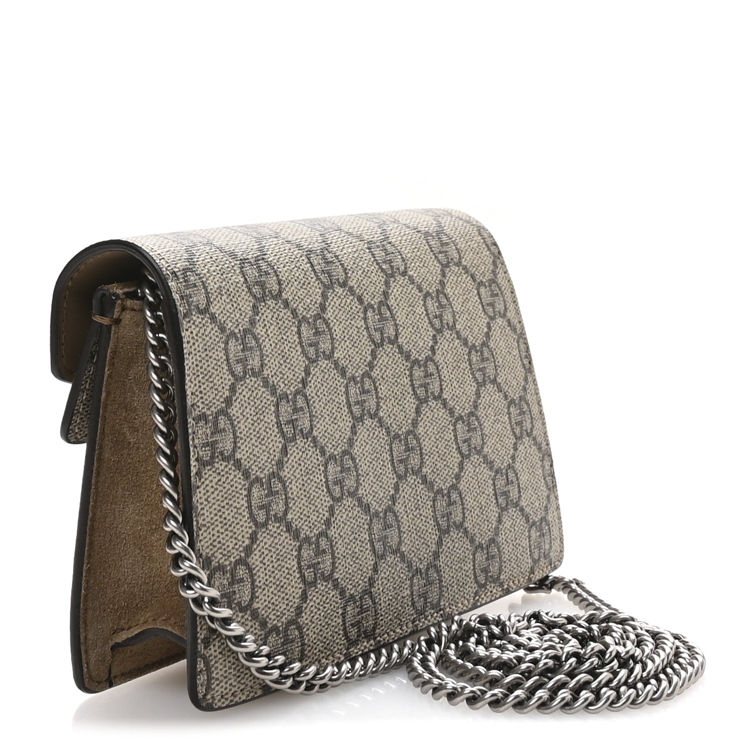 Gucci GG Supreme Monogram Super Mini Dionysus Shoulder Bag Taupe 3 of 11
