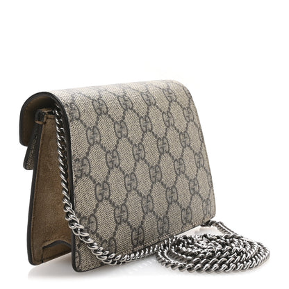 Gucci GG Supreme Monogram Super Mini Dionysus Shoulder Bag Taupe 3 of 11