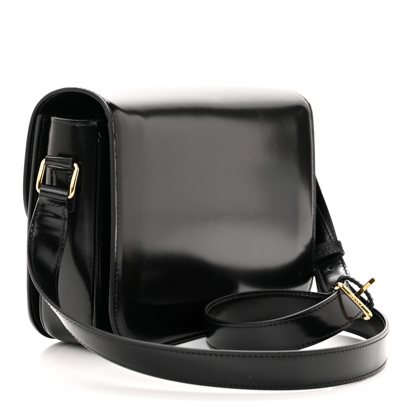 Shiny Calfskin Medium Triomphe Black