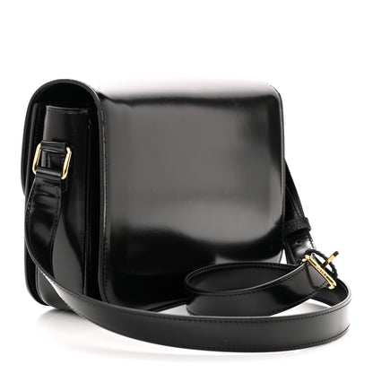 Celine Shiny Calfskin Medium Triomphe Black 3 of 12