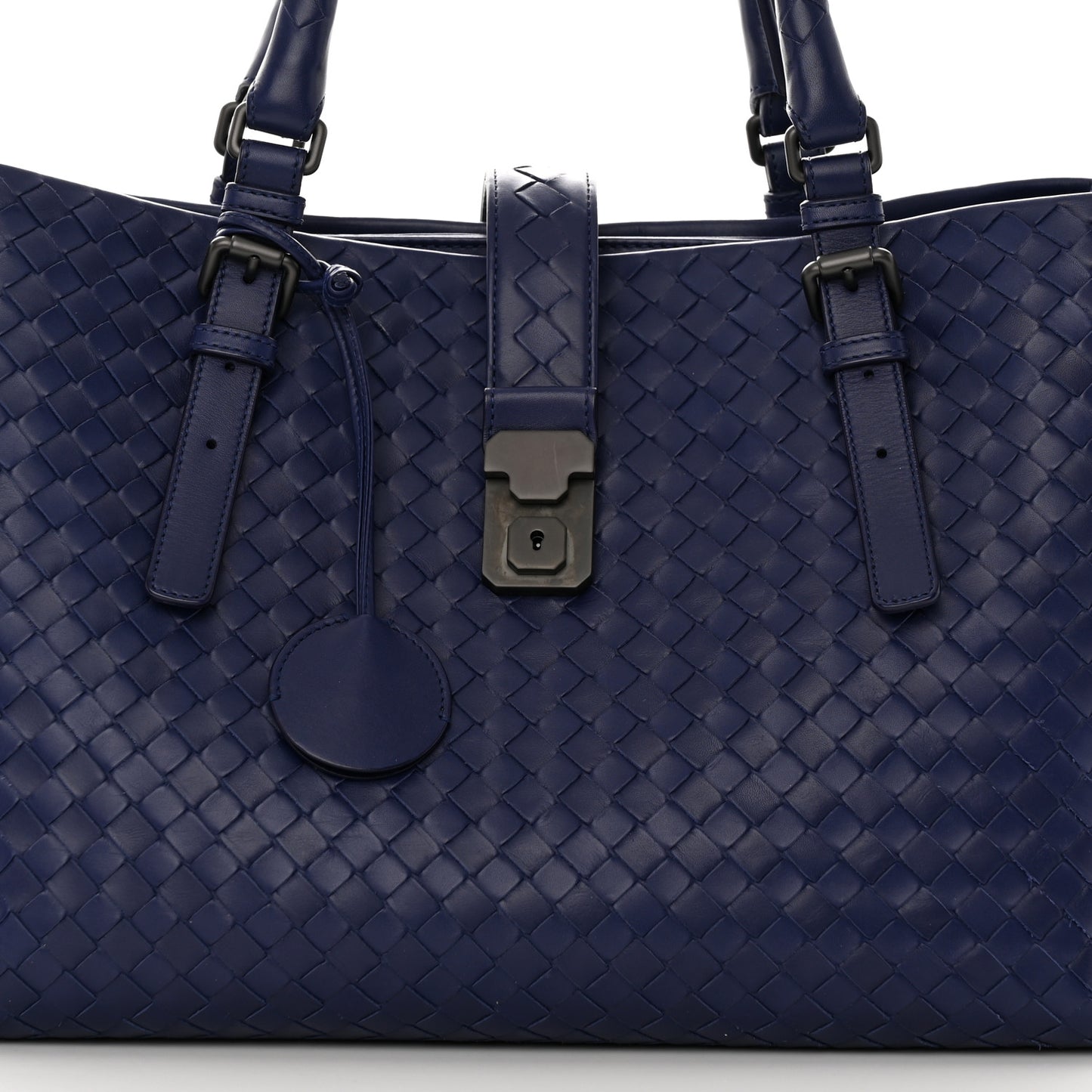 Nappa Intrecciato Medium Roma Tote Atlantic