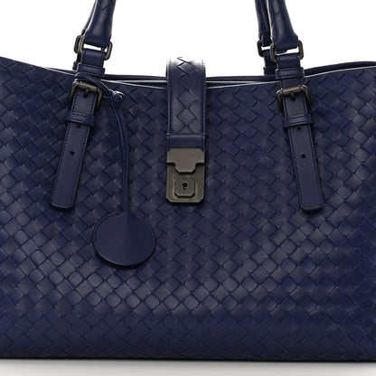 Bottega Veneta Nappa Intrecciato Medium Roma Tote Atlantic 10 of 17