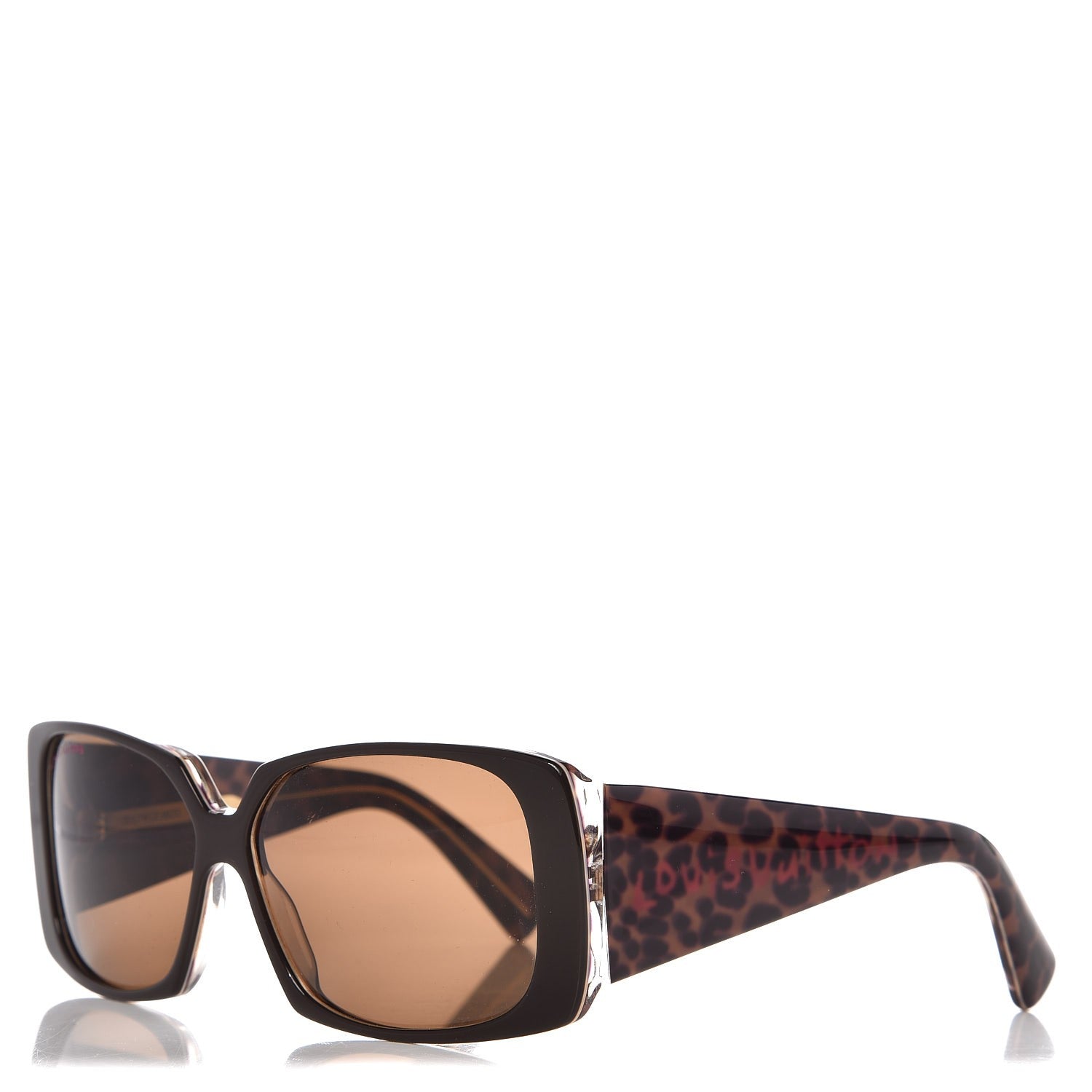 Louis Vuitton Leopard Marquise Sunglasses Z0207W Brown 1 of 8