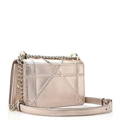 Christian Dior Metallic Grained Calfskin Small Diorama Flap Bag Copper 3 of 7