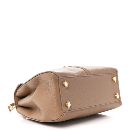 Celine Grained Calfskin Small 16 Top Handle Bag Beige 4 of 15