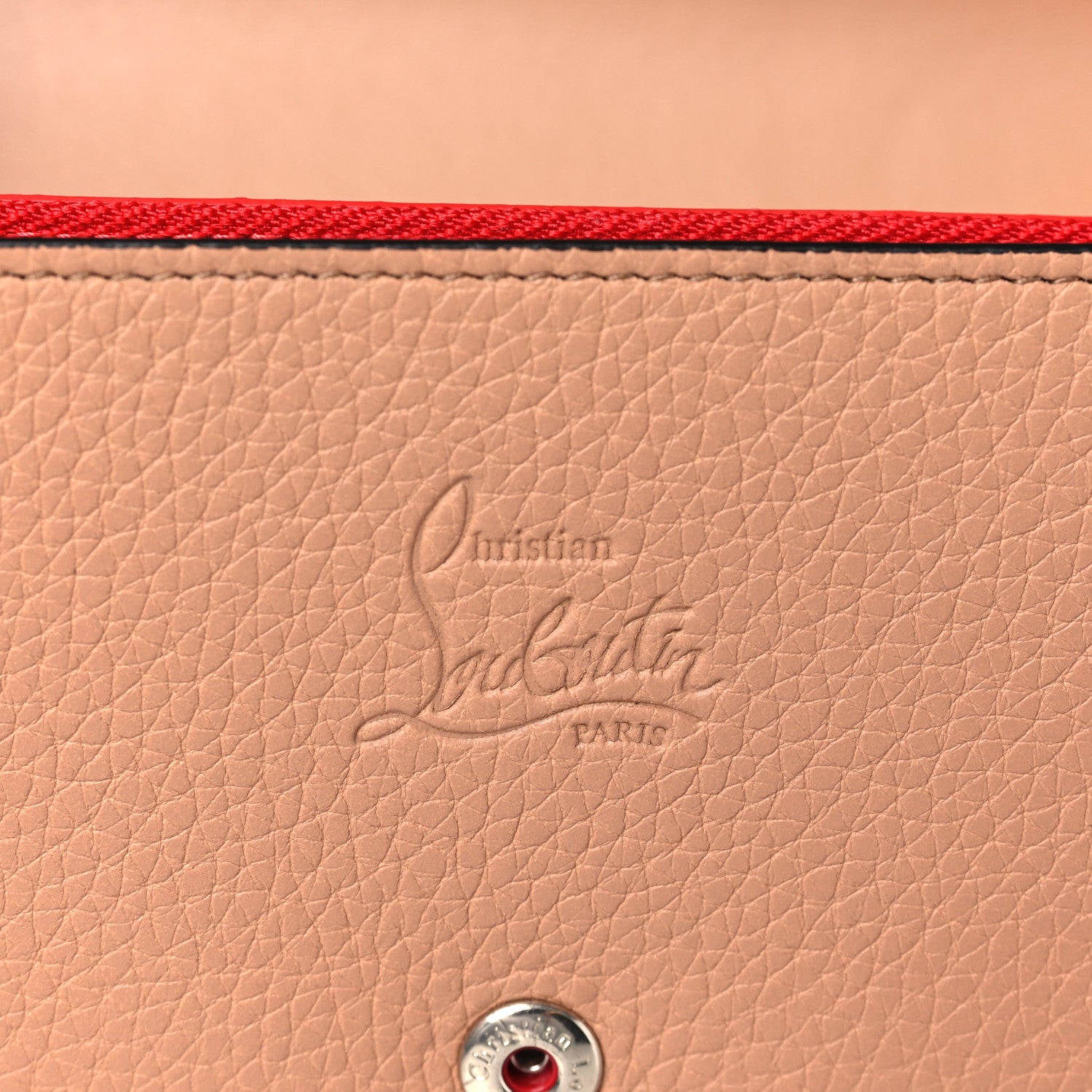Christian Louboutin Calfskin Boudoir Chain Wallet Nude 5 of 9