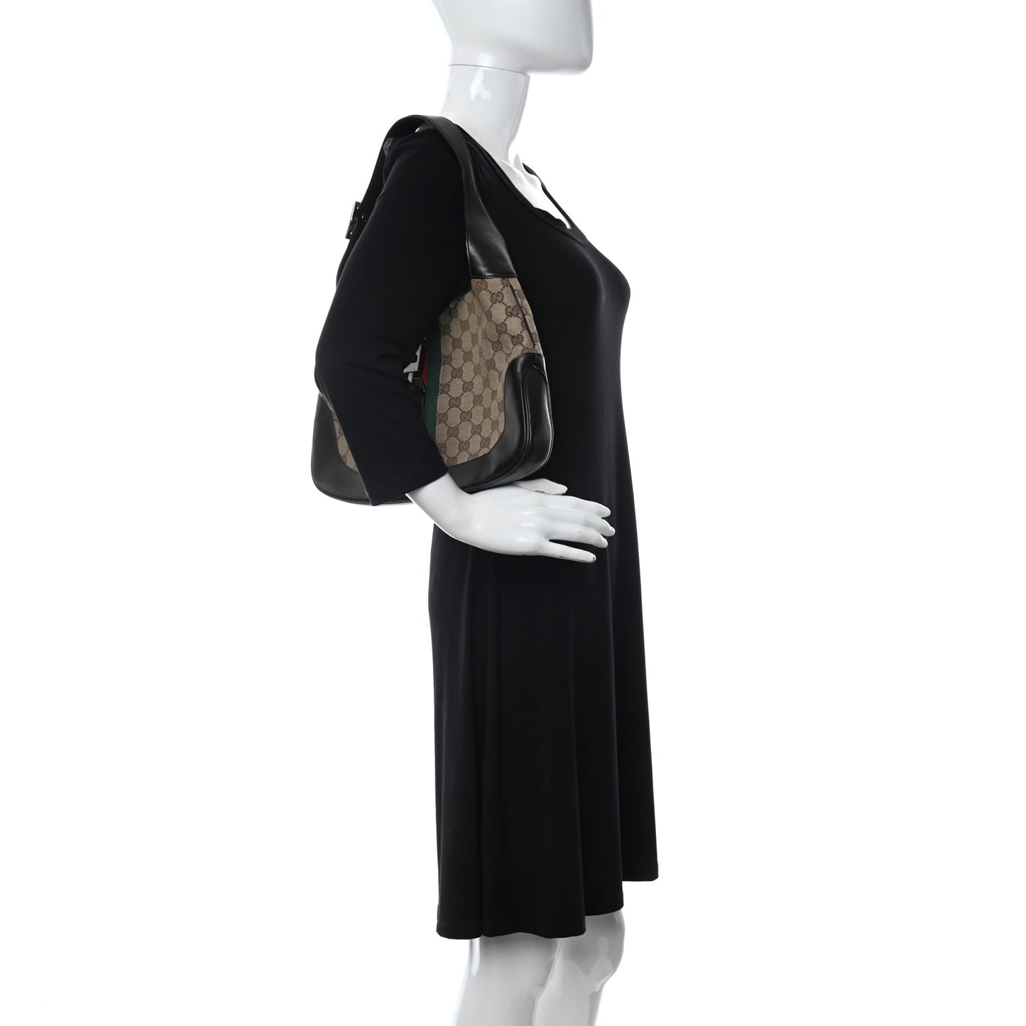 Monogram Web Jackie O Hobo Dark Brown