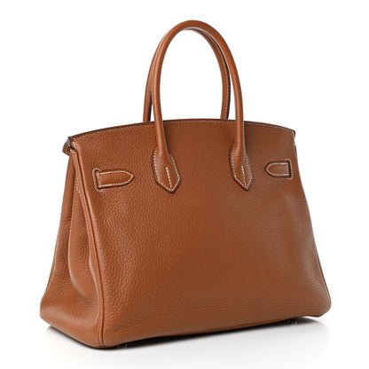 Hermes Taurillon Clemence Birkin 30 Gold 2 of 10