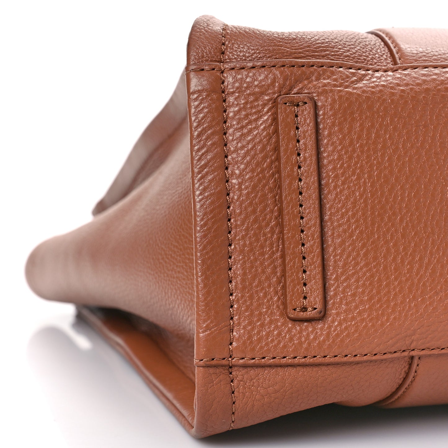 Grained Calfskin Large The Tote Bag Argan Oil