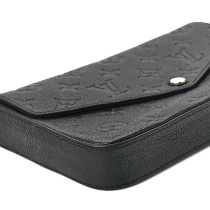 Louis Vuitton Empreinte Pochette Felicie Chain Wallet Black 13 of 14