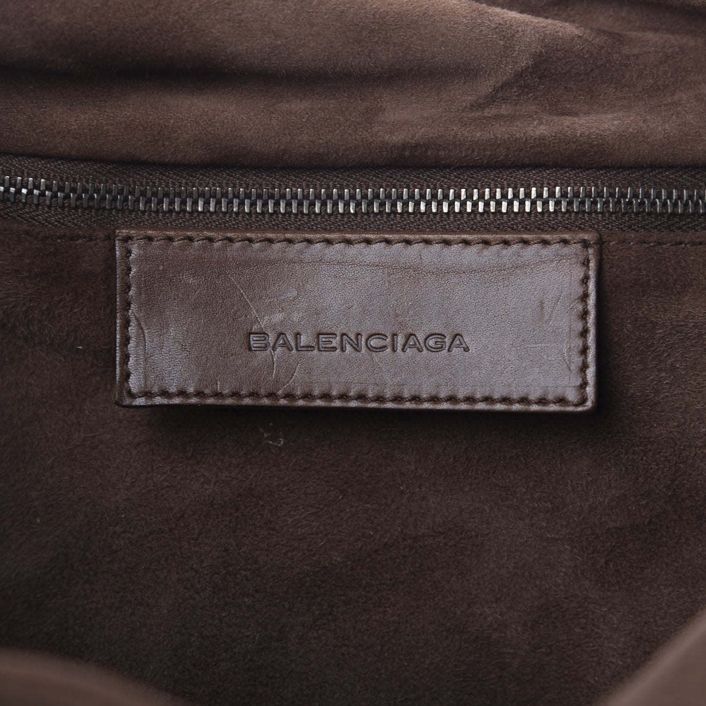 Baby Daim Suede Messenger Bag Brown
