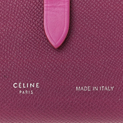 Celine Grained Calfskin Medium Multifunction Strap Wallet Magenta 6 of 14